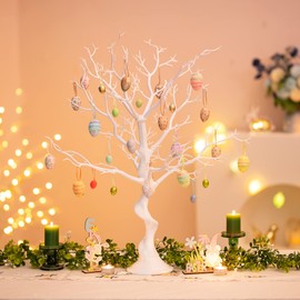 Manzanita Branches Tree Centerpieces for Tables - 30" White Tree Branches for Decoration, Tall Decorative Tree Natural, Fake Bare Tree, Ornament Tree Display Birch Tree for Christmas, Birthday Party