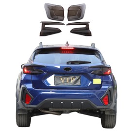 Daeiclru Car Tail Light Lamp Cover Compatible with Subaru Crosstrek GU 2024 2025, Smoked Taillight Shell Trim Cover Rear Taillight Protection Cover Exterior Accessories