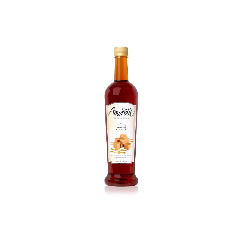 Amoretti Premium Syrup, Caramel, 25.4 Ounce (Pack of 12)