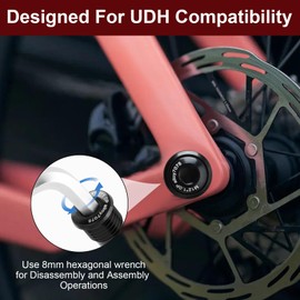 Quwem 2PCS Bicycle Rear Derailleur Hanger,Aluminum Alloy Bike Gear Mech Tail Hook Replace Part with Screws Dropout Adapter for Carrera Vengeance Vulcan Cube Mtb Road Bikes Racing Cycling Silver