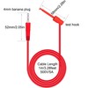 Greluma 2pcs 4mm Banana Plug to Mini Grabber Test Hook