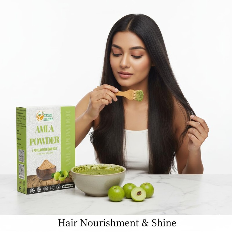 Herbs Botanica Natural Amla Powder (Indian Gooseberry, Amalaki), Pure Natural