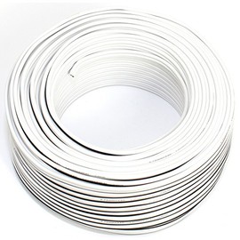 Lautsprecherkabel 2x0,75mm2 - 50m - weiss - CCA - Audiokabel - Boxenkabel