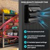 liguanow 12 Inch Shutter Exhaust Fan with Remote Control, 1200