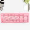 Keyboard USB Wired UltraThin Cute Cartoon for Home Office Laptop