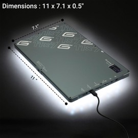 GENARAY Pocket RGB Video Light Panel | 3.7V, 23000mAh Li-ion Rechargeable Battery | High CRI and TLCI | RGB LED Lights Controls | 2500 to 9900K CCT Range, Designed for Content Creators and Vloggers