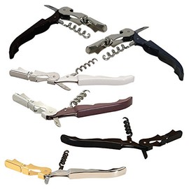 Thirsty Rhino Anggur Double Hinged Waiter's Corkscrew (Set of 6) (Assorted Colors)