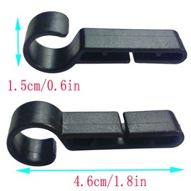 Helmet Clips for Headlamp, Headlamp Hook, Hard hat Light Clip, Helmet Clip, Hard Hat Accessory Easily Mount Headlamp on Narrow-Edged Helmet(10 Pcs)