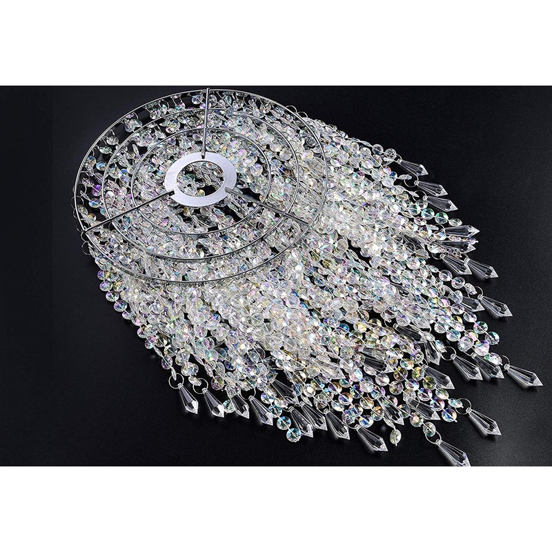 Waneway 3 Tiers Ceiling Chandelier Pendant Light Shade with Acrylic