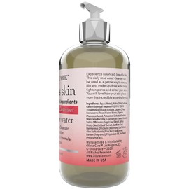 Daily Brightening Facial Cleanser - Natural Moisturize, Hydrate, Cleanse - Brighten Age Spot, Tighter & Soothe Skin - Antioxidants - All Skin Types. Evens Complexation - 8 FL OZ (Rose Water)
