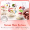 NPLUX 6 Count Cupcake Containers 15 Pack Cupcake Holders Clear