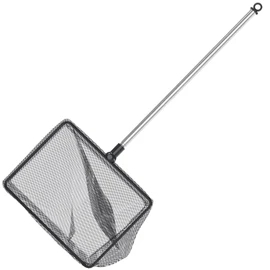 Pawfly Aquarium Fish Net with Extendable 9-24 Inch Long Handle for Betta Fish Tank Small Koi Pond and Pool
