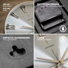 GOODERY Radio-Controlled Wall Clock, Diameter 30 cm, Quiet 3D, Large,