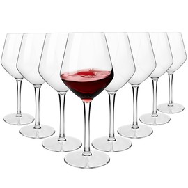 MICHLEY Unbreakable Stemmed Wine Glass 100% Tritan Plastic Dishwasher available Glassware 15 oz, Set of 8