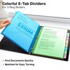 Dunwell 8-Tab Binder Dividers with Slash Pocket, Plastic 1 Pocket