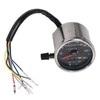 65mm Black Face LED Mechanical Motorcycle Speedometer Odometer Gauge with
