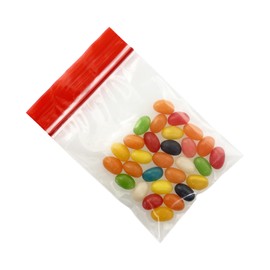 FERENLI 100 Pack 3.15x4.72 inch Resealable Clear Food Storage Bags with Color Top Seal Thick Plastic Poly Bag with Zipper for Dry Food Snacks Organization (Red)