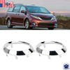 Replacement Parts For 2pcs Fog Light Lamp Bezel Chrome Trim