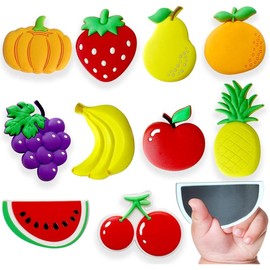 Refrigerator Magnet for Young Children - Cute Fruit Magnet for 3 Years Old & Baby - 10 Pieces of Decorative Animal Magnets - Colour: Fruit-10pcs
