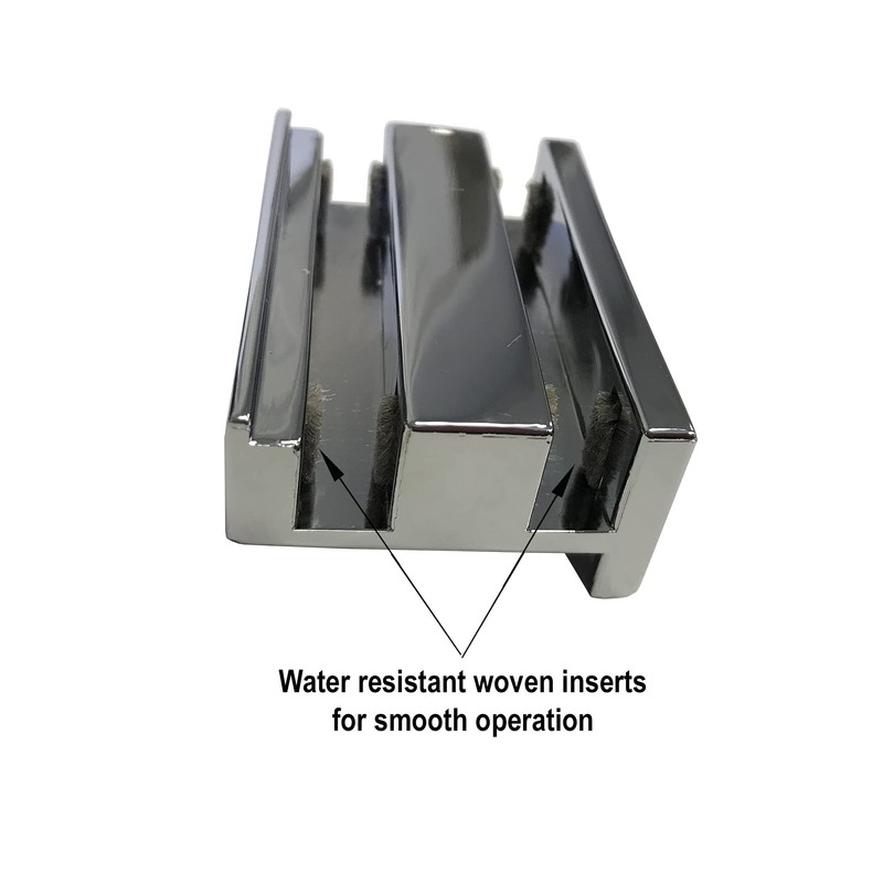 Gordon Glass™ Universal Frameless Shower Door Guide for 3/16", 1/4"