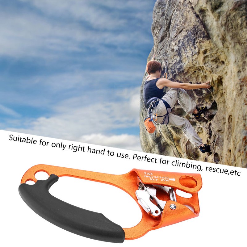 Right Hand Climbing Rope Handle Clamp for 8mm-13mm Rope Rock
