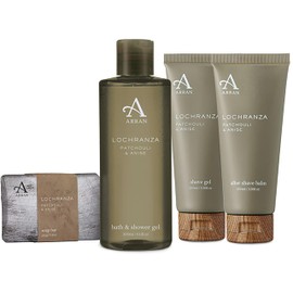 Arran Lochranza Mens Body Care and Shaving Gift Set with Lightweight Travel Wash Bag
