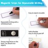 Magnetic Strips Writeable, Pack of 27 Magnets for Labelling, Wipeable