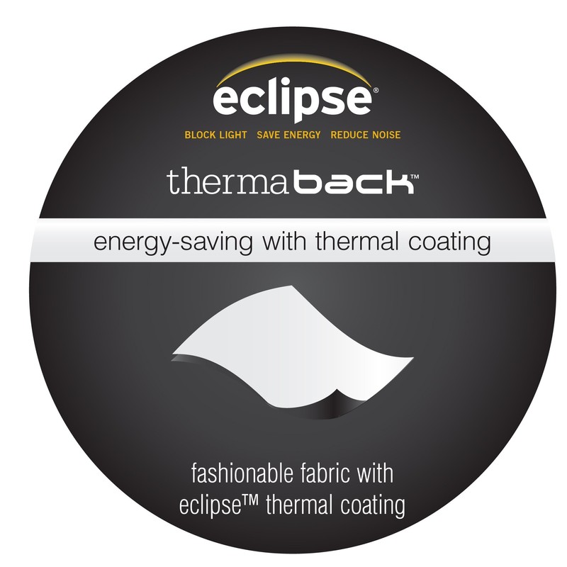 ECLIPSE Blackout Thermal Rod Pocket Window Curtain for Bedroom or