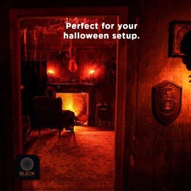 SLEEKLIGHTING 13 Watt Orange Spiral CFL Light Bulb - UL Approved- General Purpose Spiral CFL Orange Light Bulbs - 120 Volt, E26 Medium Base. (Pack of 4)