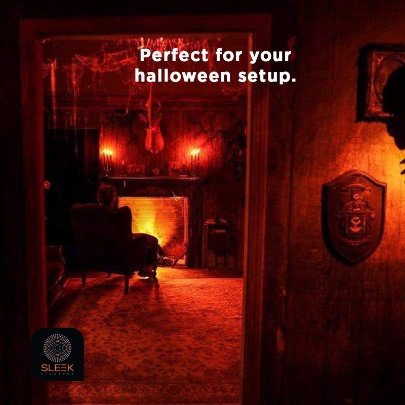 SLEEKLIGHTING 13 Watt Orange Spiral CFL Light Bulb - UL