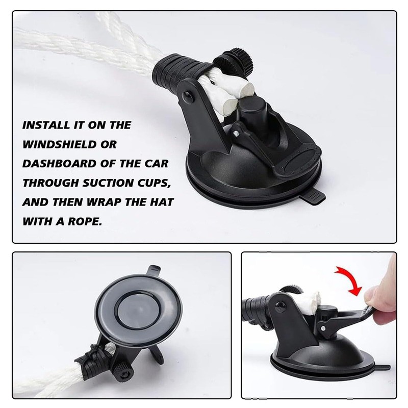 Hirificing Cowboy Hat Holder Mounts for Truck Car, Vehicle Hard