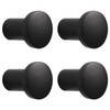 DAZZLUXE Pack of 4 Coat Hooks, Wardrobe Hooks, Round Coat