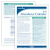 ComplyRight 2026 Attendance Calendar Card, White, Pack of 50