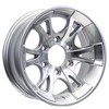 eCustomrim Aluminum Trailer Wheel 15X6 15 Inch A1411 Silver Grey
