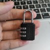 SISAV Padlock with 3 Numbers Padlock for Gym, Outdoor Padlock