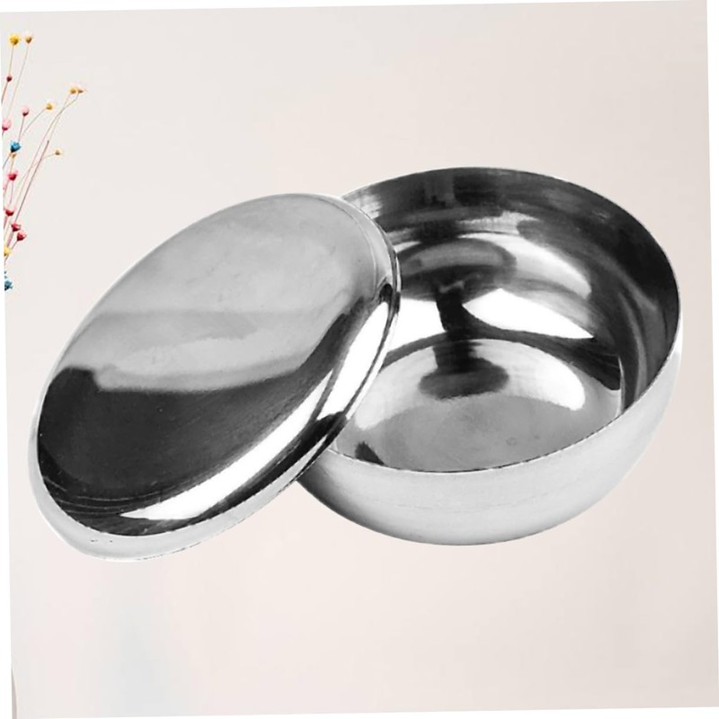 Healeved Quality Men's Shaving Bowl Stainless Steel Bubble Bowl Lid