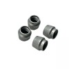 MINI Cooper Emblem Logo Silver Tire Valve Stem Caps Set