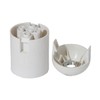 B&P Lamp® Medium Base White Keyless Phenolic Quick Connect Socket