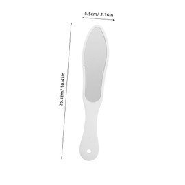 Baluue Stainless Steel Foot File and Scrubber Dual-sided Foot Care Tool Pumice Stone for Callus Removal Ergonomic Handle