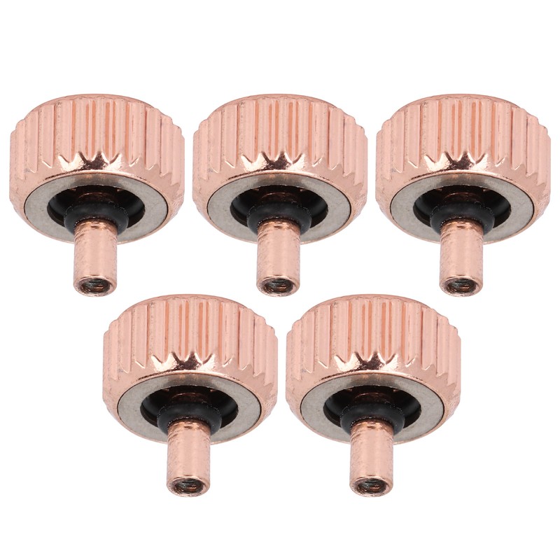 5pcs Professional Replacement Watch Crown Rose Gold Watch Crown Repairing