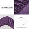 RUIKASI Superking Fitted Sheet Deep - Purple Bottom Sheet for