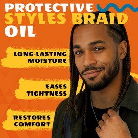 AllDay Locks Braid Oil Soothes, Moisturizes Dry & Itchy Scalp 8 oz