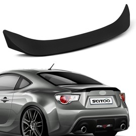 SCITOO Glossy Black Stickers Spoiler Wing Body Kit Compatible with 2013-2020 for Scion FR-S & for Toyota 86 & for Subaru BRZ Rear Trunk Spoiler Wing Splitter Chin Exterior Diffuser