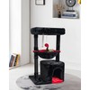 SYANDLVY Gothic Cat Tree with Coffin Bed for Indoor Cats,