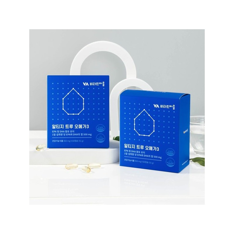 노르웨이 Epax원료 rTG 알티지오메가3 트루 5박스 총300캡슐 10개월분 Norway Epax