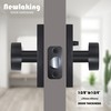 Newlaking Matte Black Zinc Alloy Privacy Door Knob with Lock,