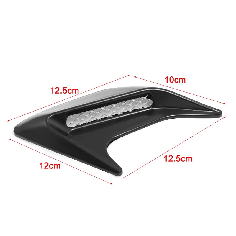 sourcingmap 2 Pcs Black Plastic Auto Car Hood Air Flow