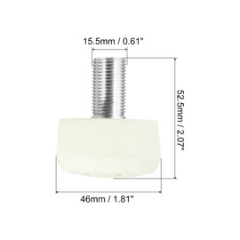 PATIKIL Roller Skate Toe Plugs with 0.6 Inch Bolts 1 Pair 82A Brake Caps with Holes Green