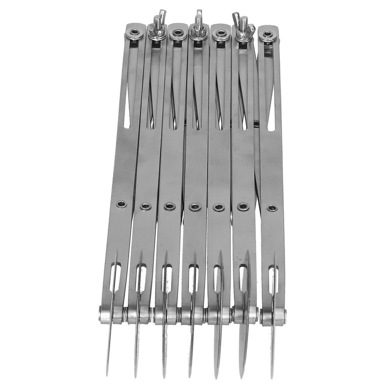 7 Wheel Pastry Cutter, Stainless Pizza Slicer with Adjustable Roller