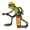 Set of 2 Decorative Figures – FROG Frogs FIRE BRIGADE